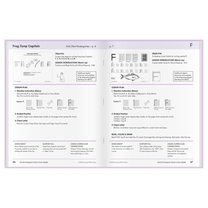 Learning Without Tears Kick Start Kindergarten Teacher's Guide, Preschool, Handwriting Practice, Writing Book, School & Home, Lanugage Arts, Tutoring, Sensory - Image 5